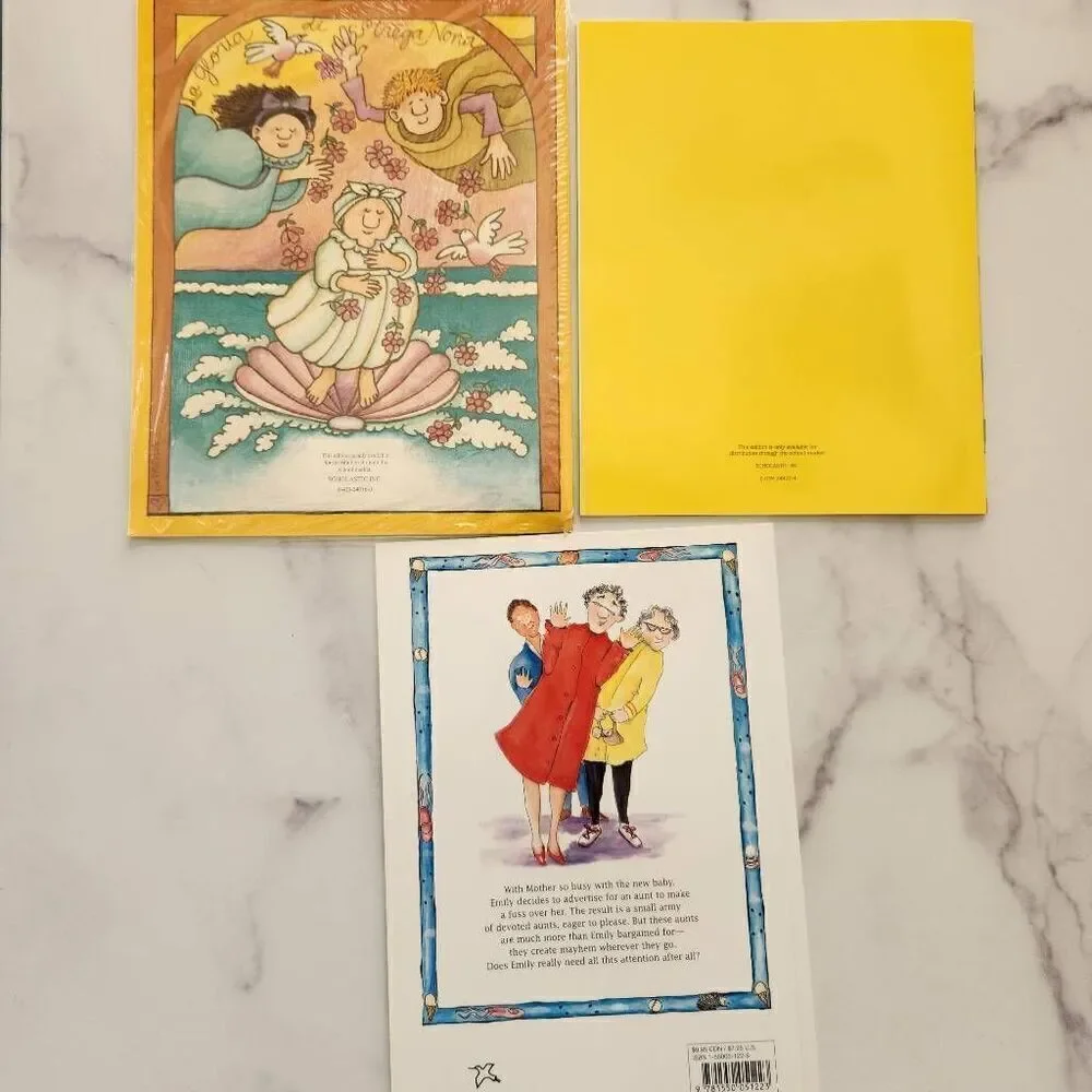 Strega Nona Wimberly Worried Emily's Eighteen Aunts 3 kids book bundle